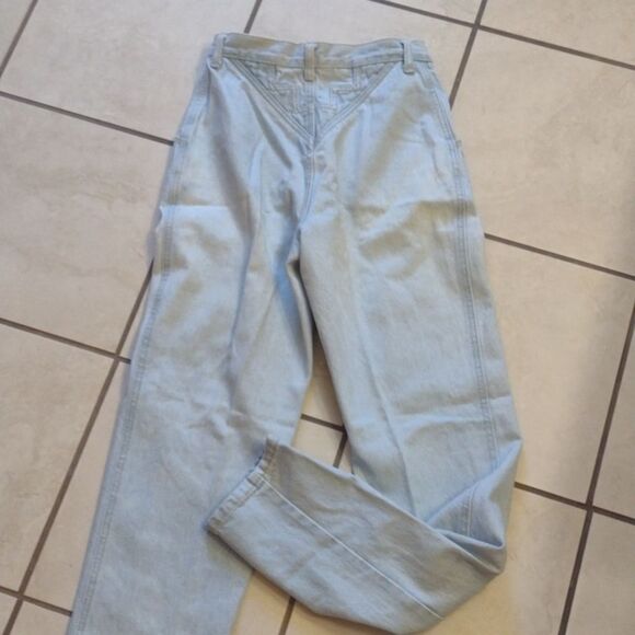 Vintage Manisha Western Bareback Jeans high rise tapered leg light blue sz 3 - Picture 5 of 11